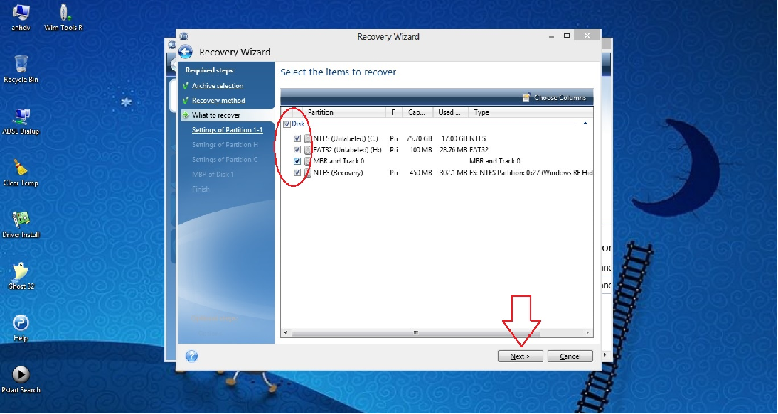 bung ghost bang acronis true image